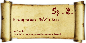 Szappanos Márkus névjegykártya
